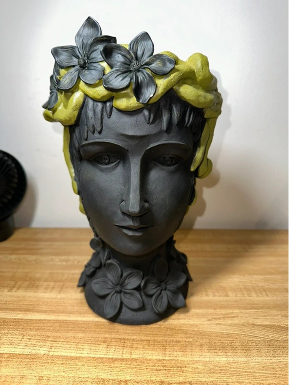 Vintage Unique Medusa Flower Head Planter Decor